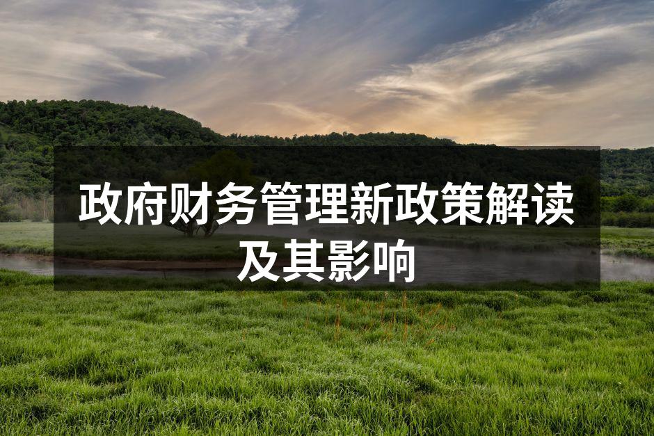 政府财务管理新政策解读及其影响
